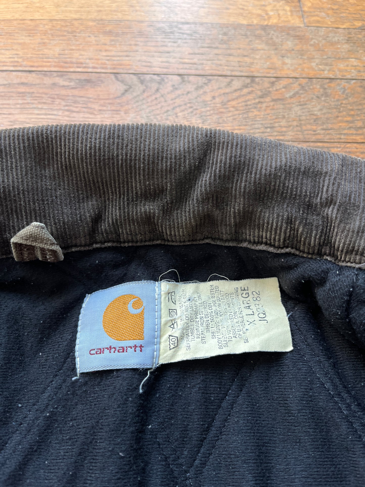 褪色栗棕色 Carhartt Santa Fe 夹克 - 大号