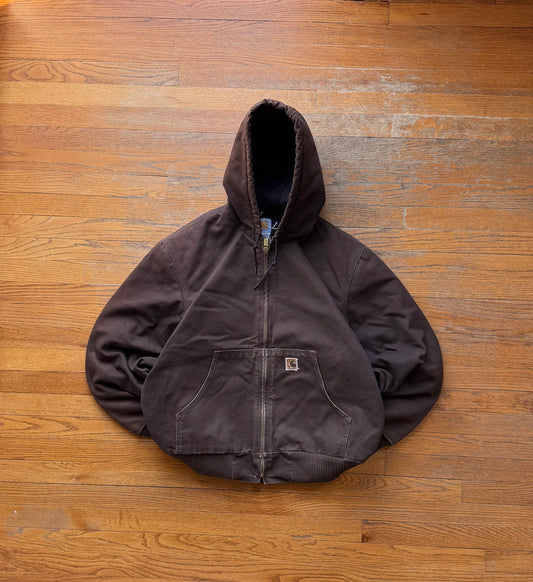 Faded Brown Carhartt Active Jacket - Large