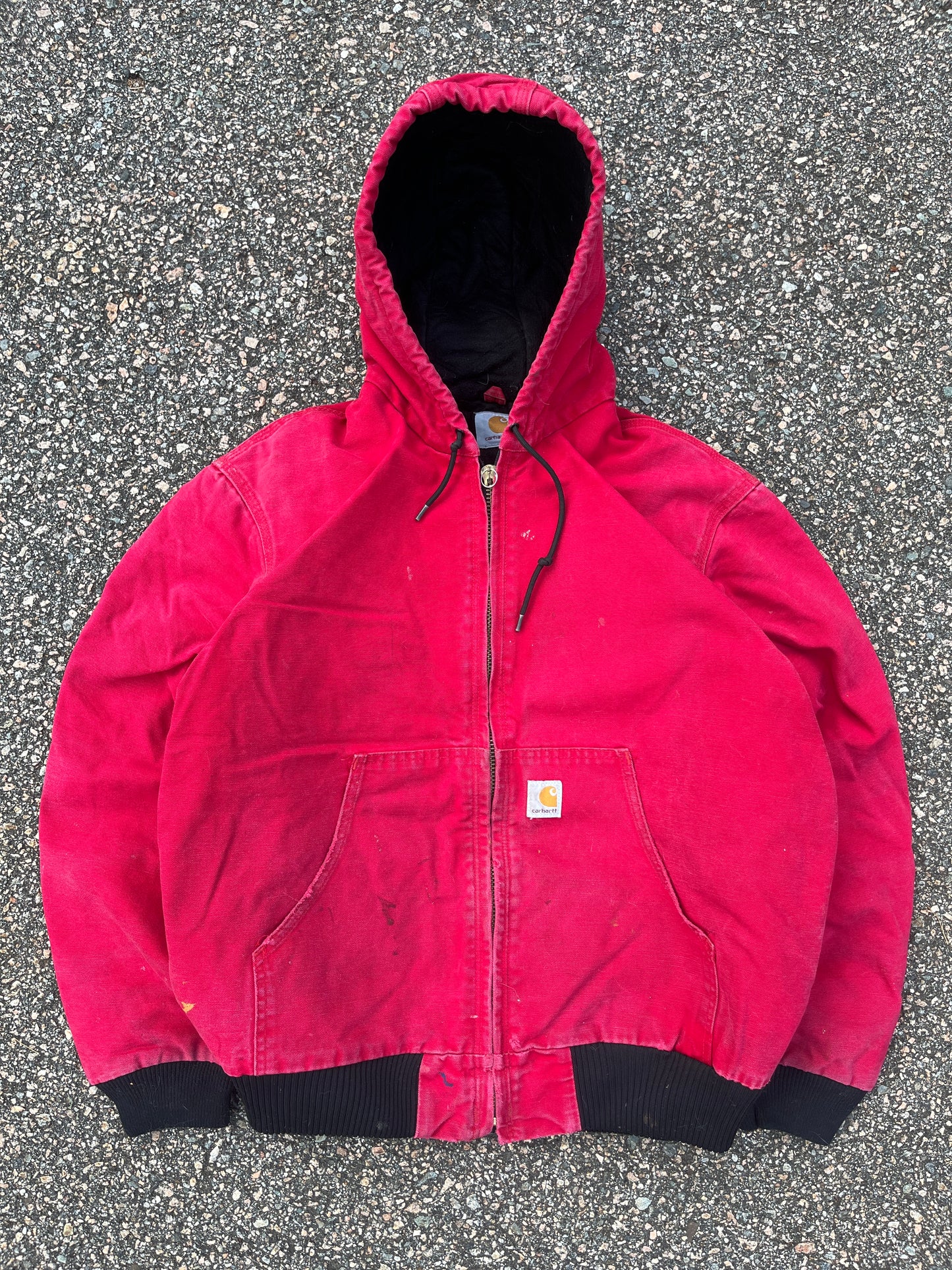 Faded Strawberry Red Carhartt Active Jacket - Large