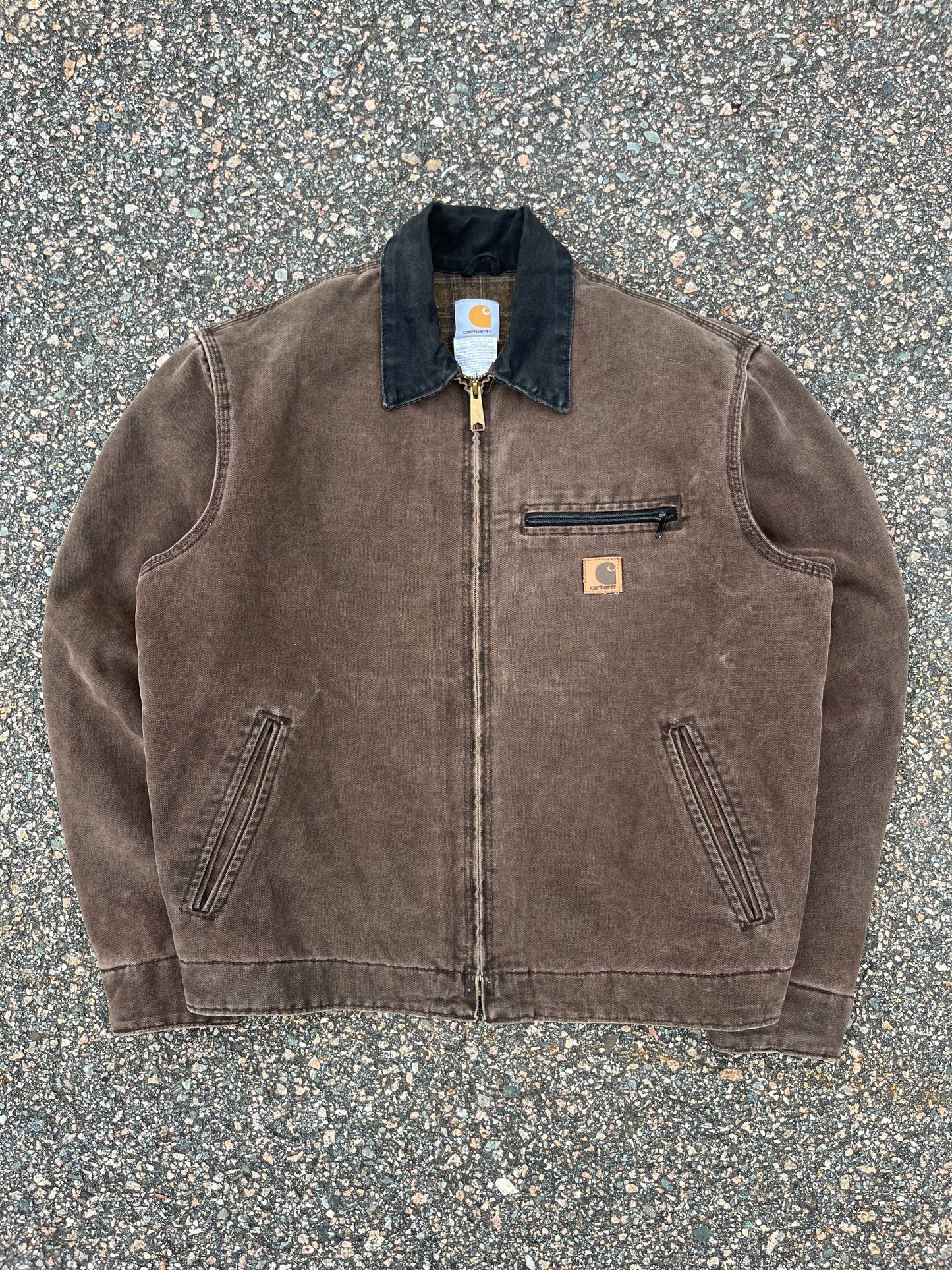 褪色栗棕色 Carhartt 底特律夹克 - 中号