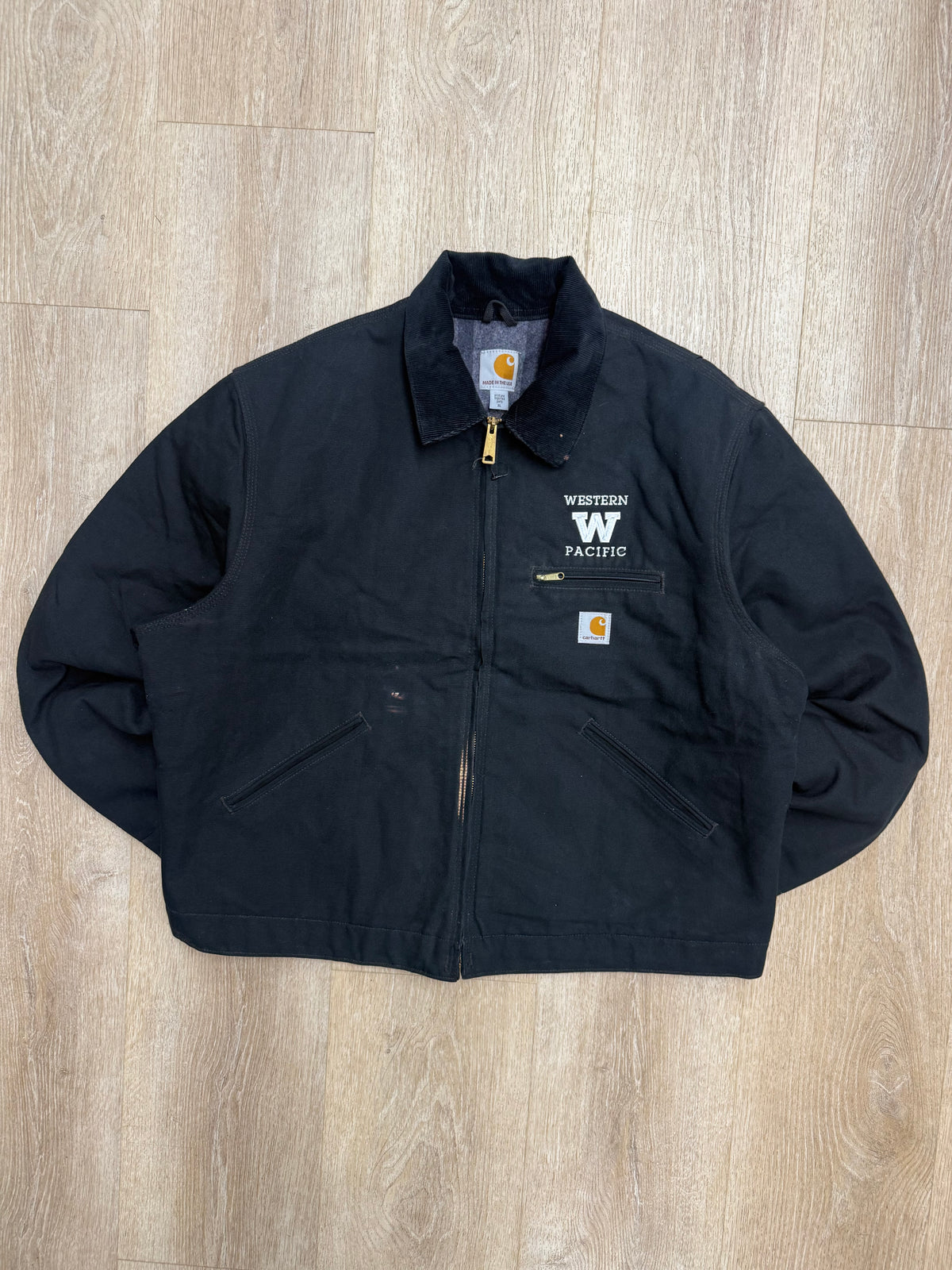 Faded Black Carhartt Detroit Jacket - Boxy L-XL