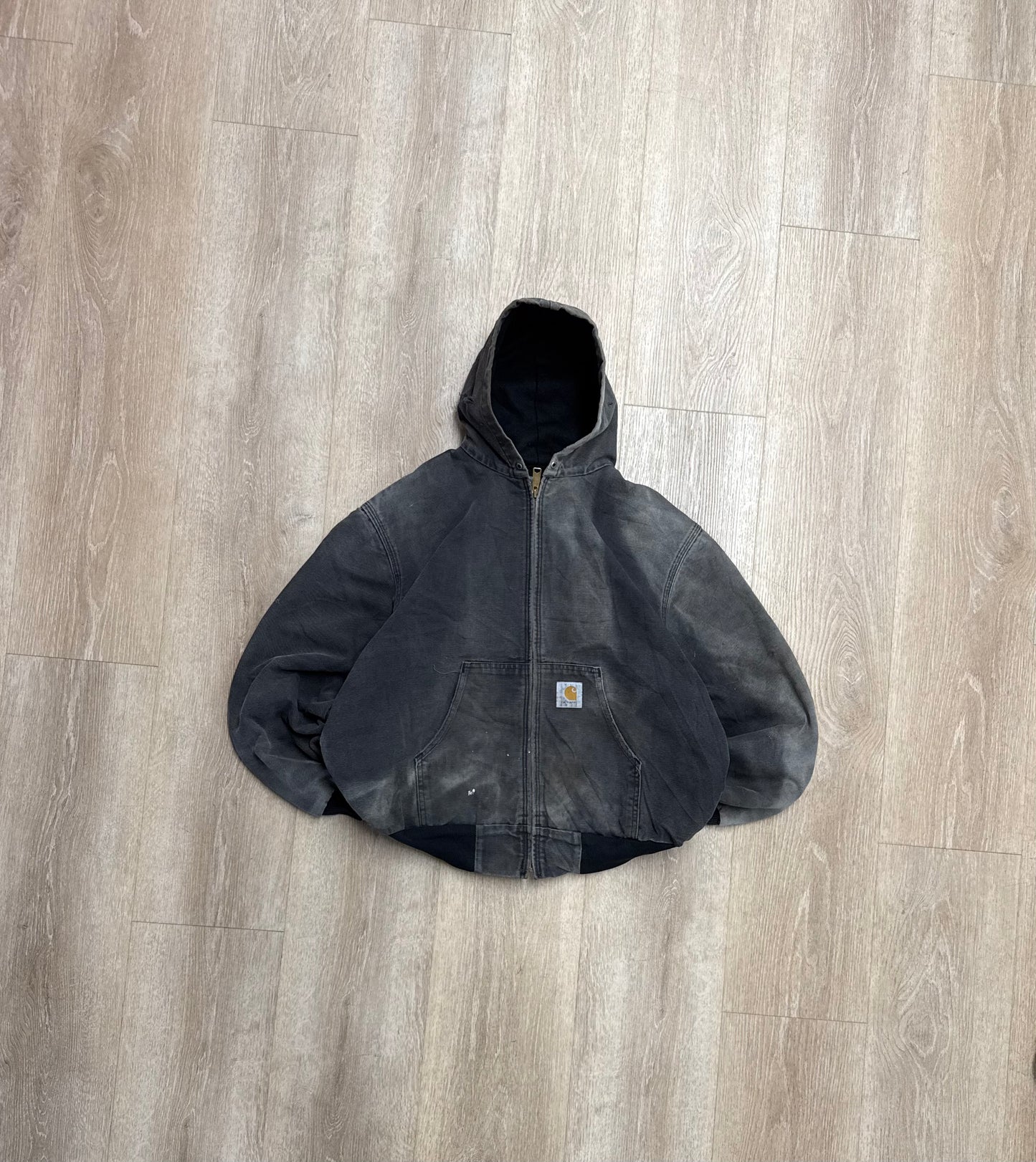 Faded Black Carhartt Active Jacket - Large