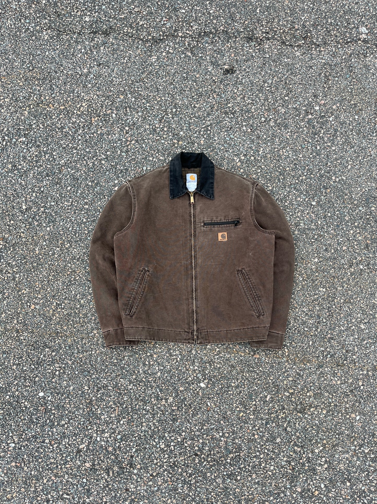 褪色栗棕色 Carhartt 底特律夹克 - 中号