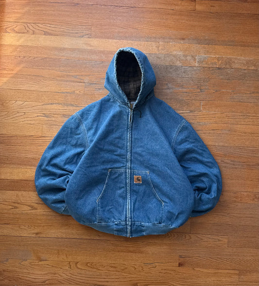 Faded Denim Carhartt Active Jacket - 3XL