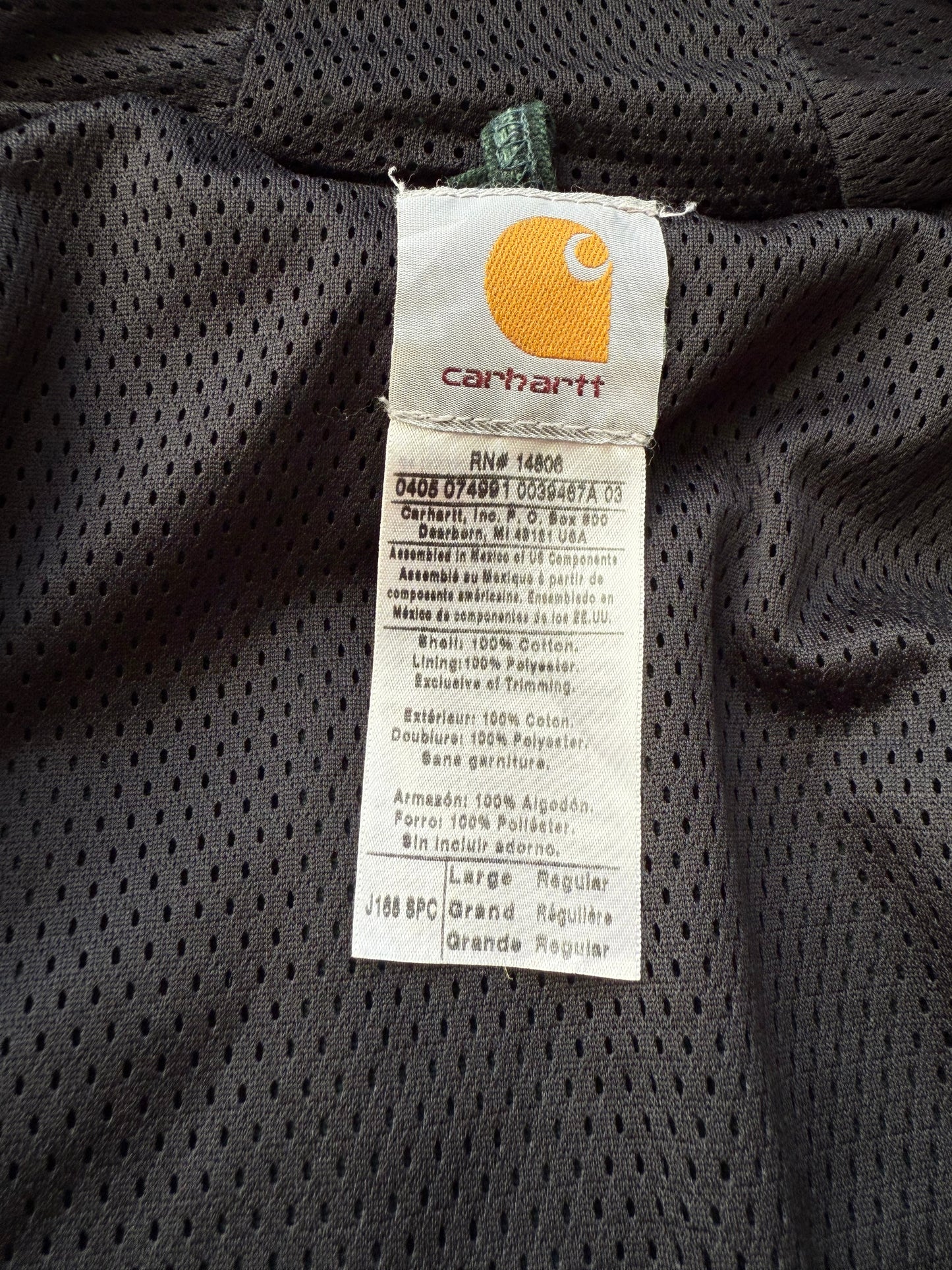 Faded Spruce Green Carhartt Active Jacket - Large
