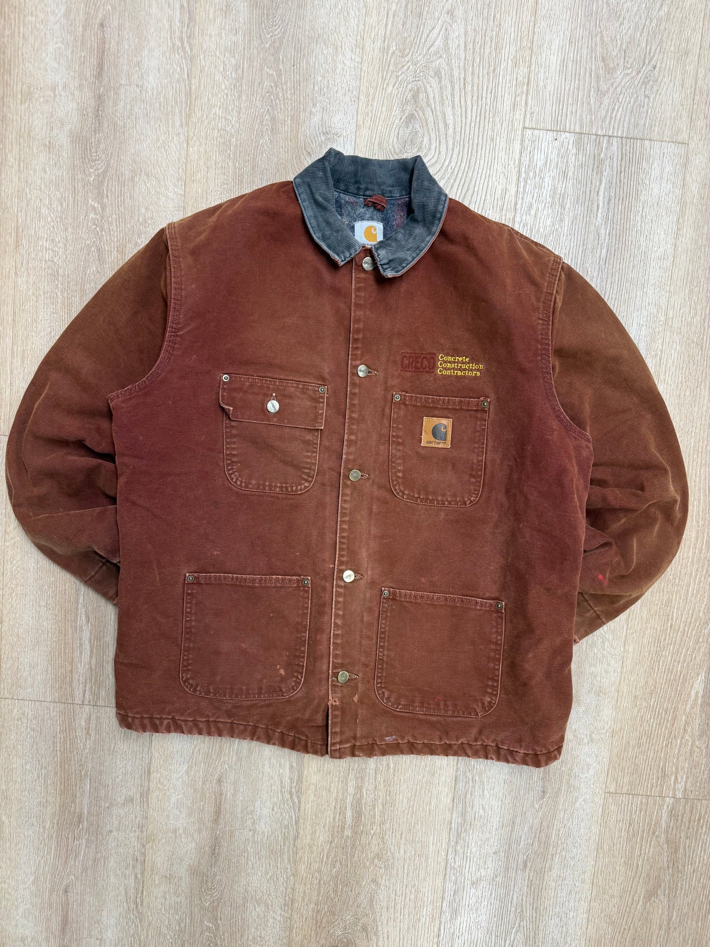 Faded Clay Red Carhartt Chore Jacket - Large