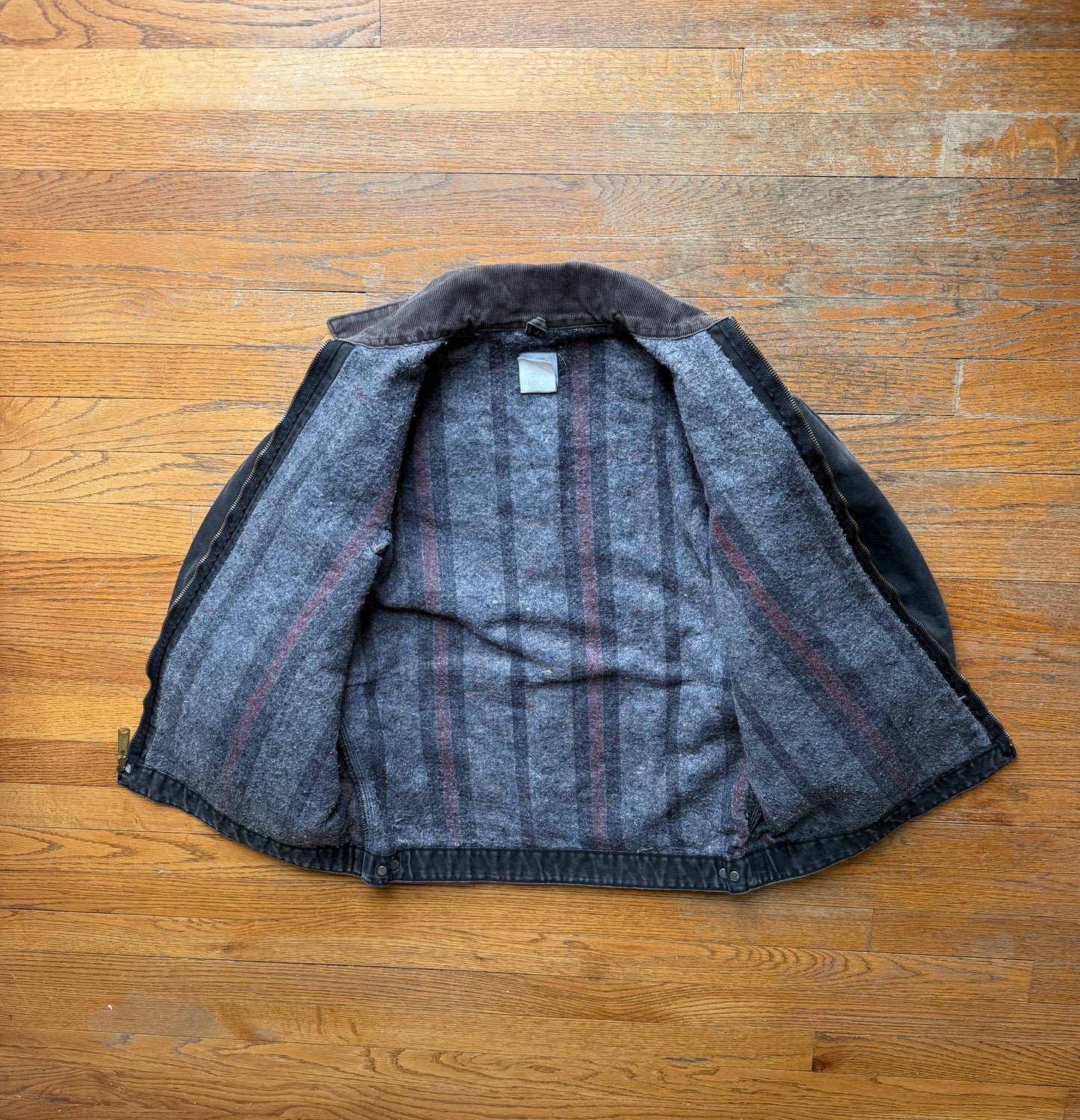 Faded Black Carhartt Detroit Jacket - Large
