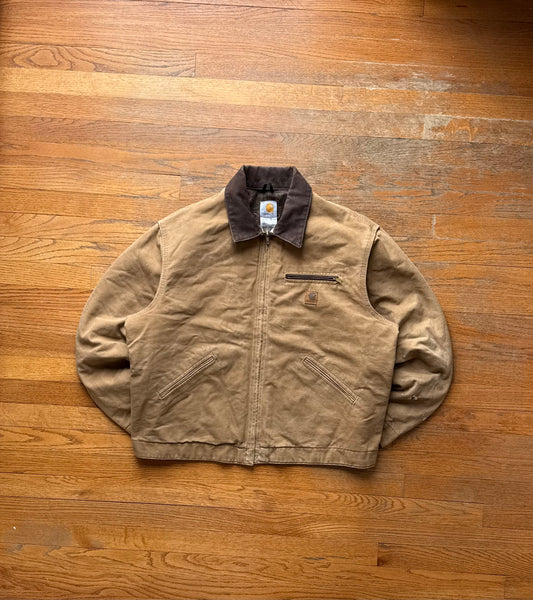 Faded Camel Brown Carhartt Detroit Jacket - Boxy L-XL