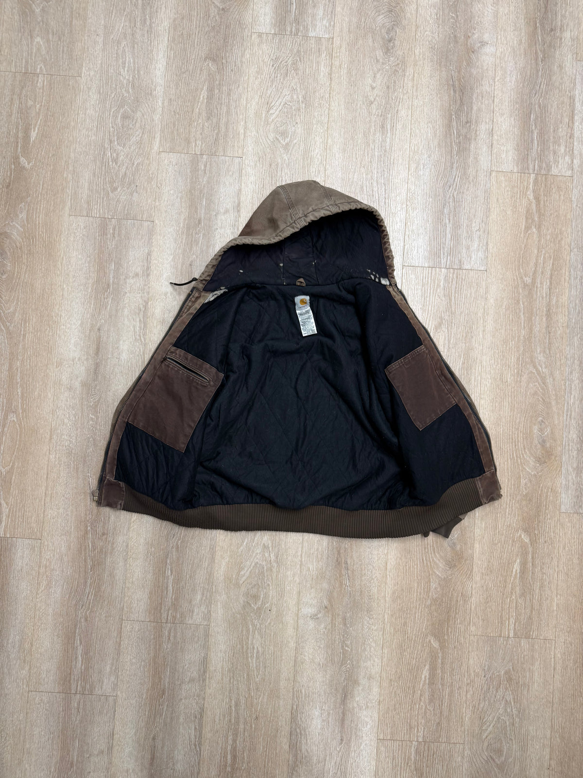 Faded Brown Carhartt Active Jacket - Large