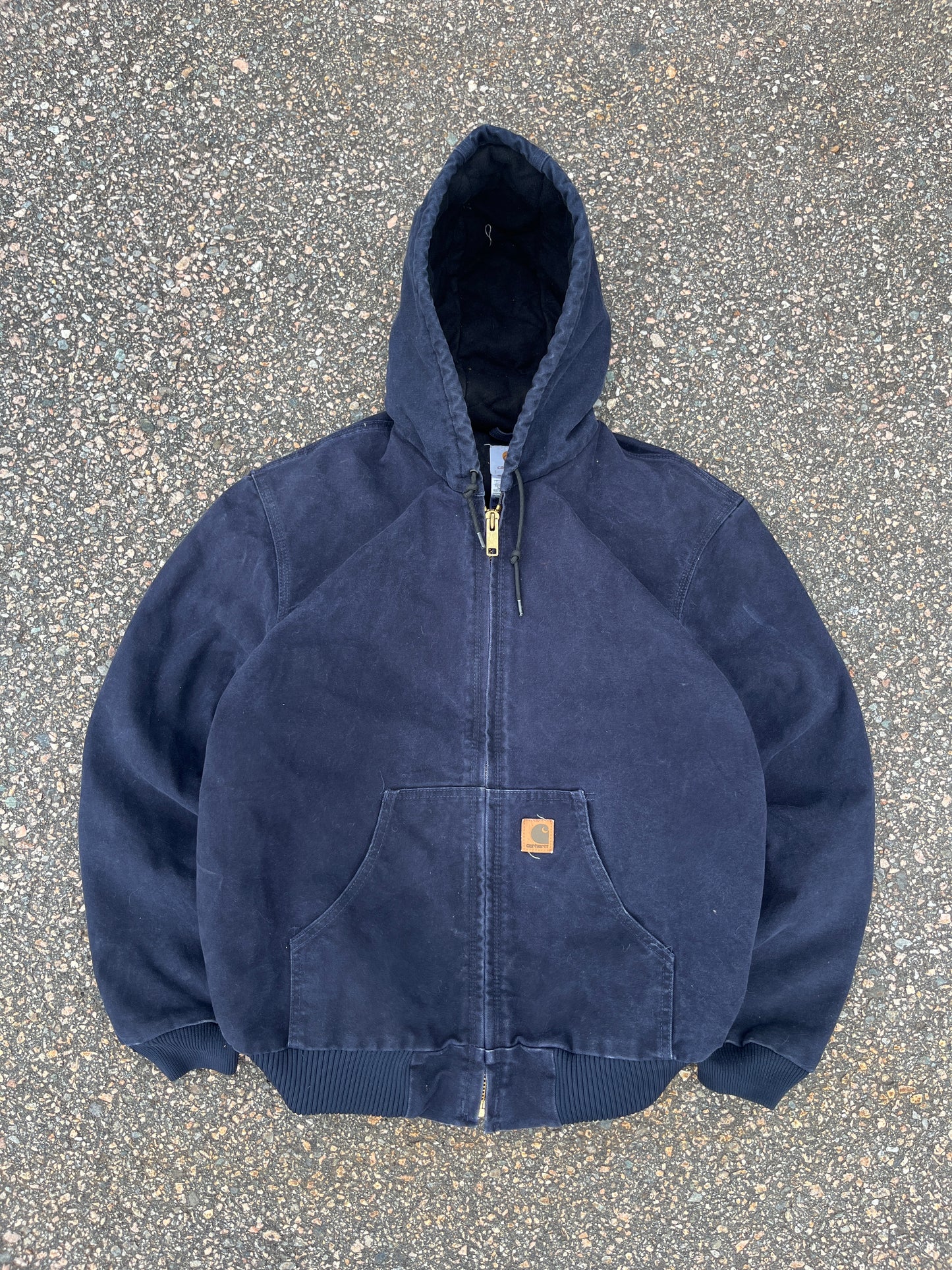 褪色午夜蓝色 Carhartt 运动夹克 - 中号