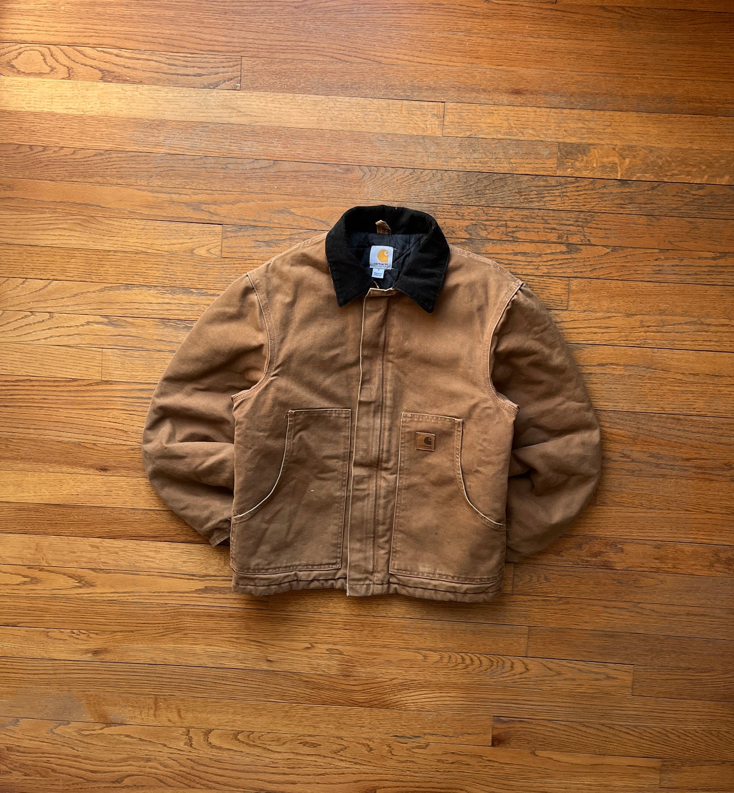 Faded Brown Carhartt Arctic Jacket - Small