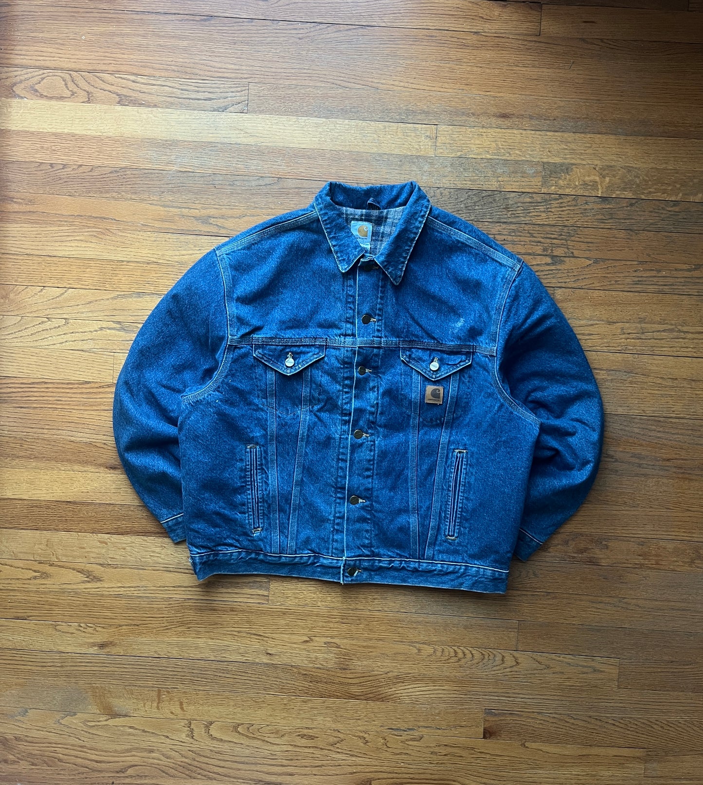 Faded Denim Carhartt Trucker Jacket - XL