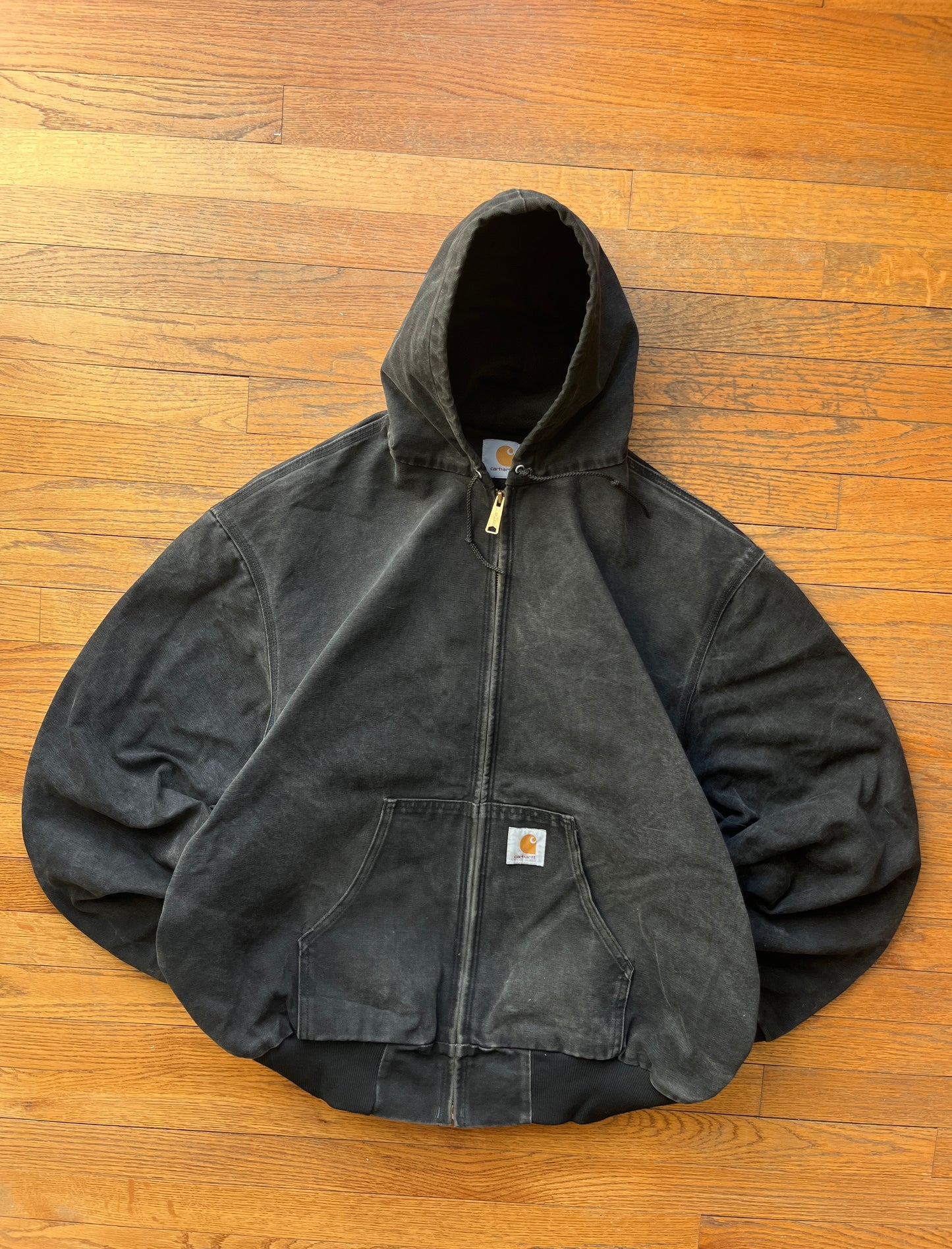 Faded Black Carhartt Active Jacket - 2XL