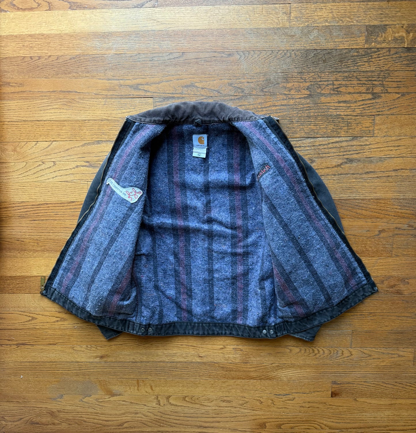 Faded Black Carhartt Detroit Jacket - Medium Tall