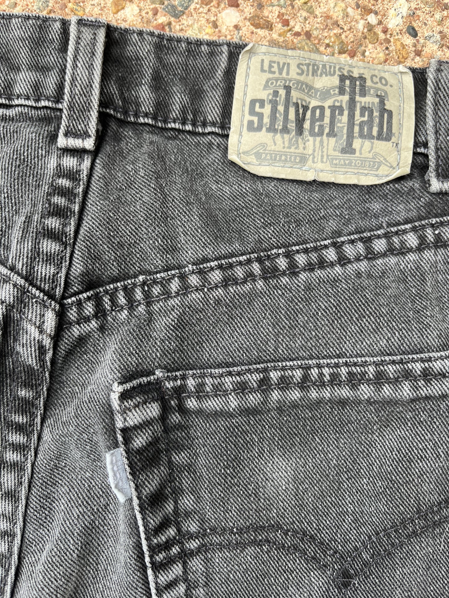 Levi's 褪色黑色 Silvertab 501 裤子 - 29 x 29