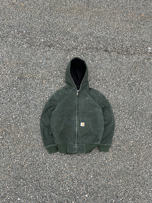 Faded Olive Green Carhartt Active Jacket - Small