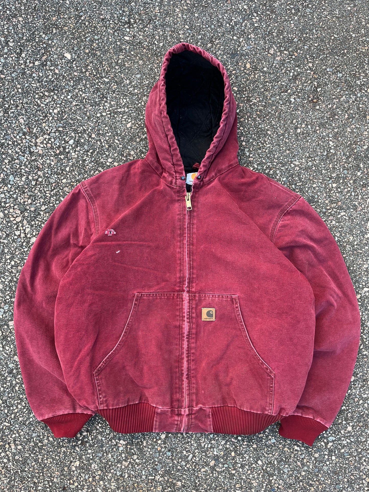 Faded Crimson Red Carhartt Active Jacket - Large