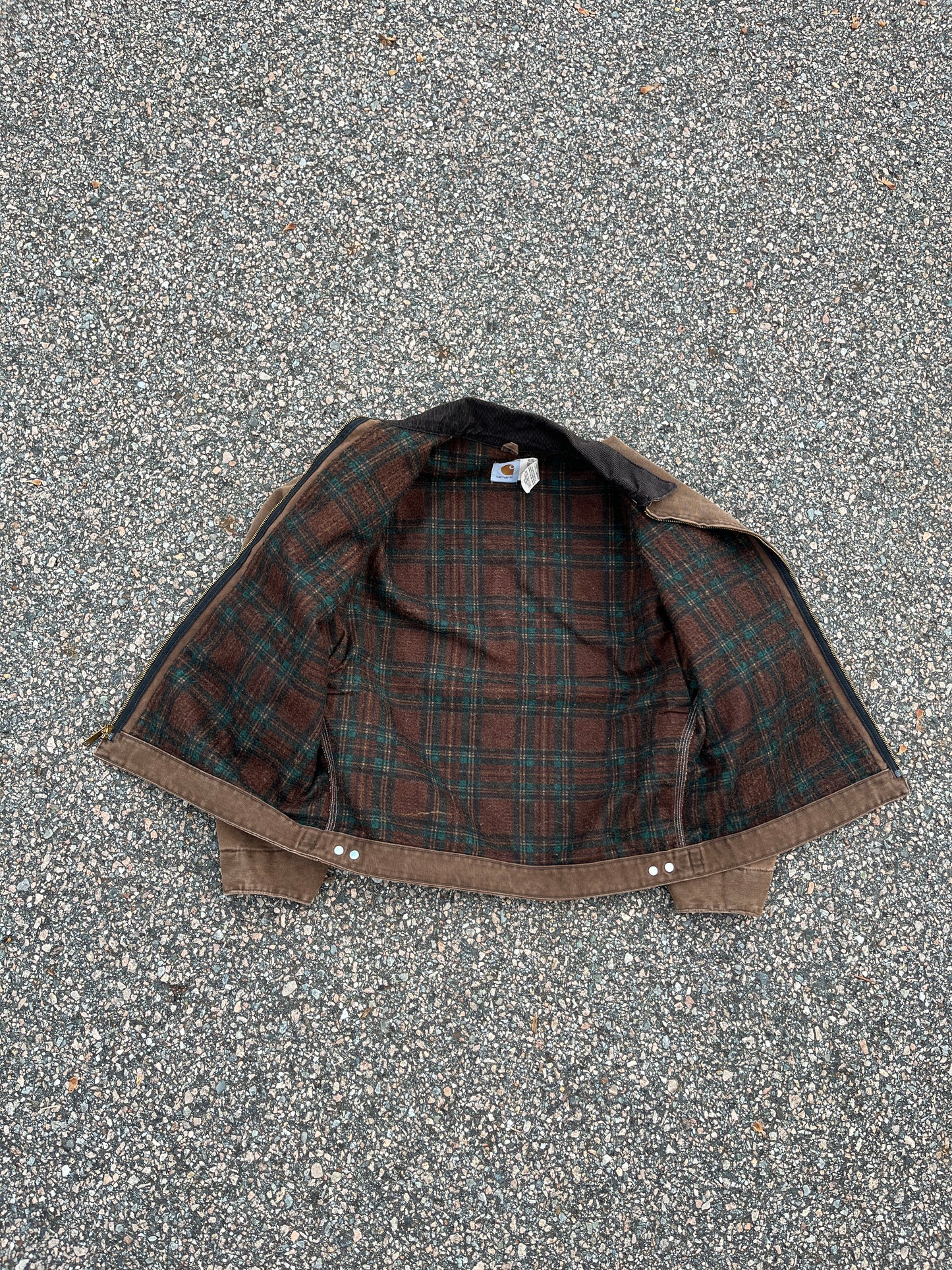 Faded Chestnut Brown Carhartt Detroit Jacket - Boxy M-L