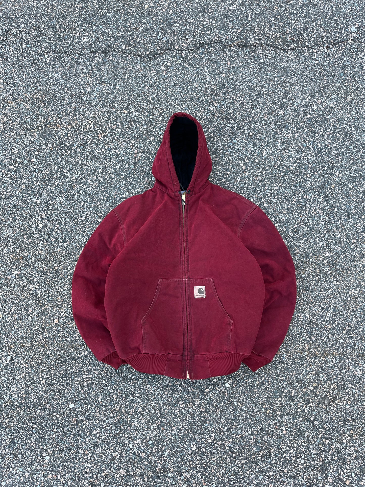Faded Crimson Red Carhartt Active Jacket - Boxy L-XL