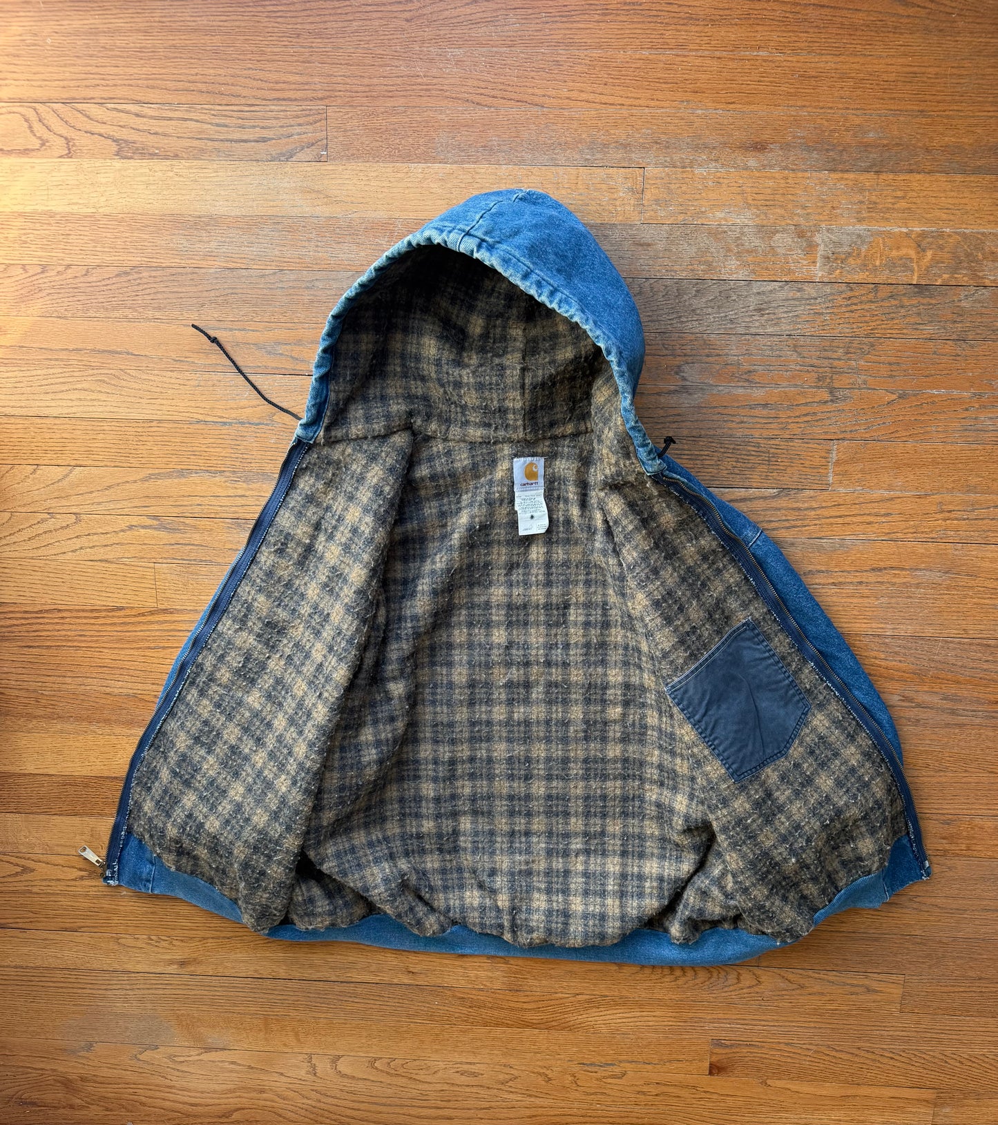 Faded Denim Carhartt Active Jacket - 3XL