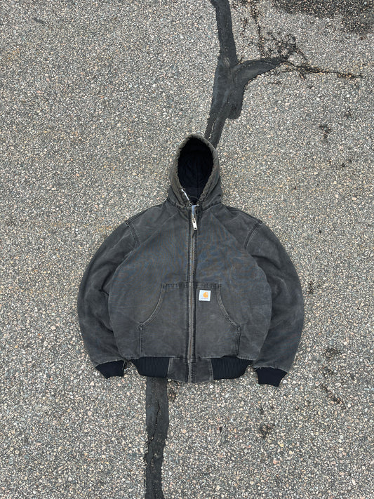 褪色黑色 Carhartt Active 夹克 - 中号宽松款