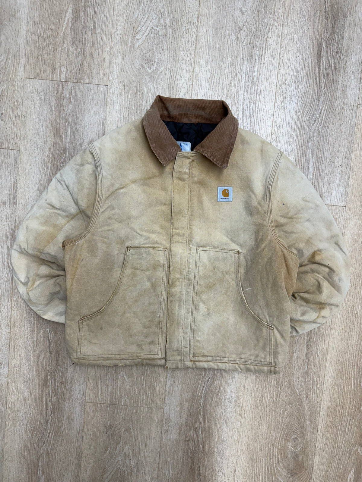 Faded Brown Carhartt Arctic Jacket - Boxy M-L