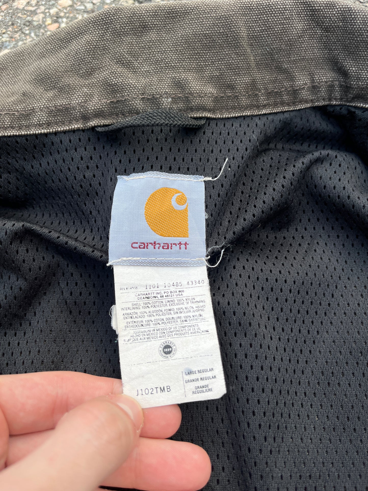 轻质褪色木材棕色 Carhartt Santa Fe 夹克 - 中号