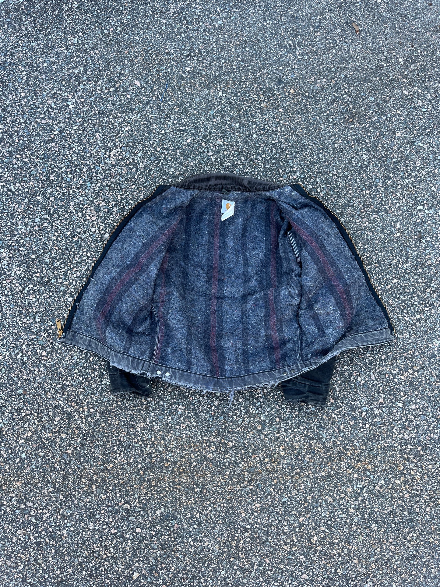 褪色黑色 Carhartt Detroit 夹克 - Boxy SM