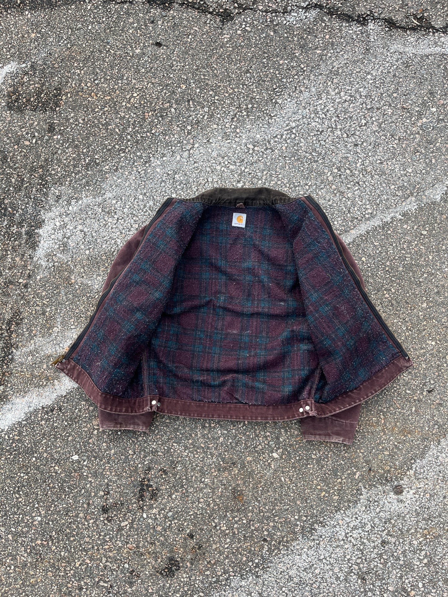 Faded Burgundy Carhartt Detroit Jacket - Boxy Medium