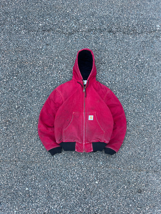 Faded Strawberry Red Carhartt Active Jacket - Small