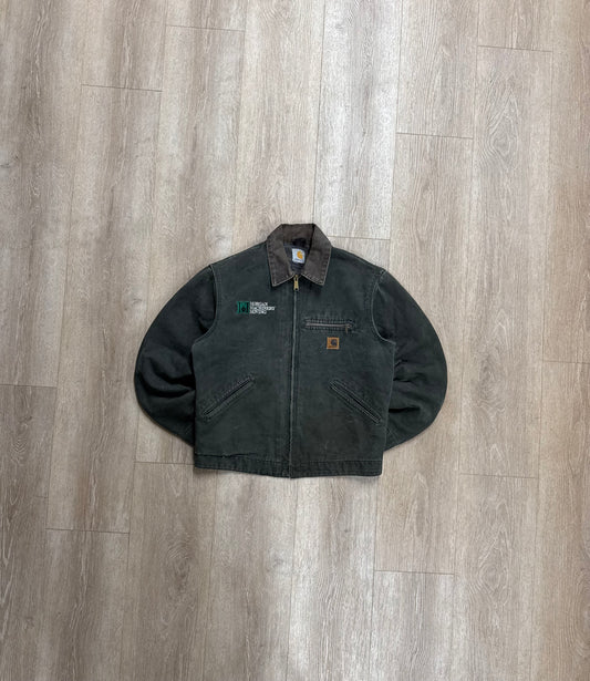Faded Olive Green Carhartt Detroit Jacket - Medium
