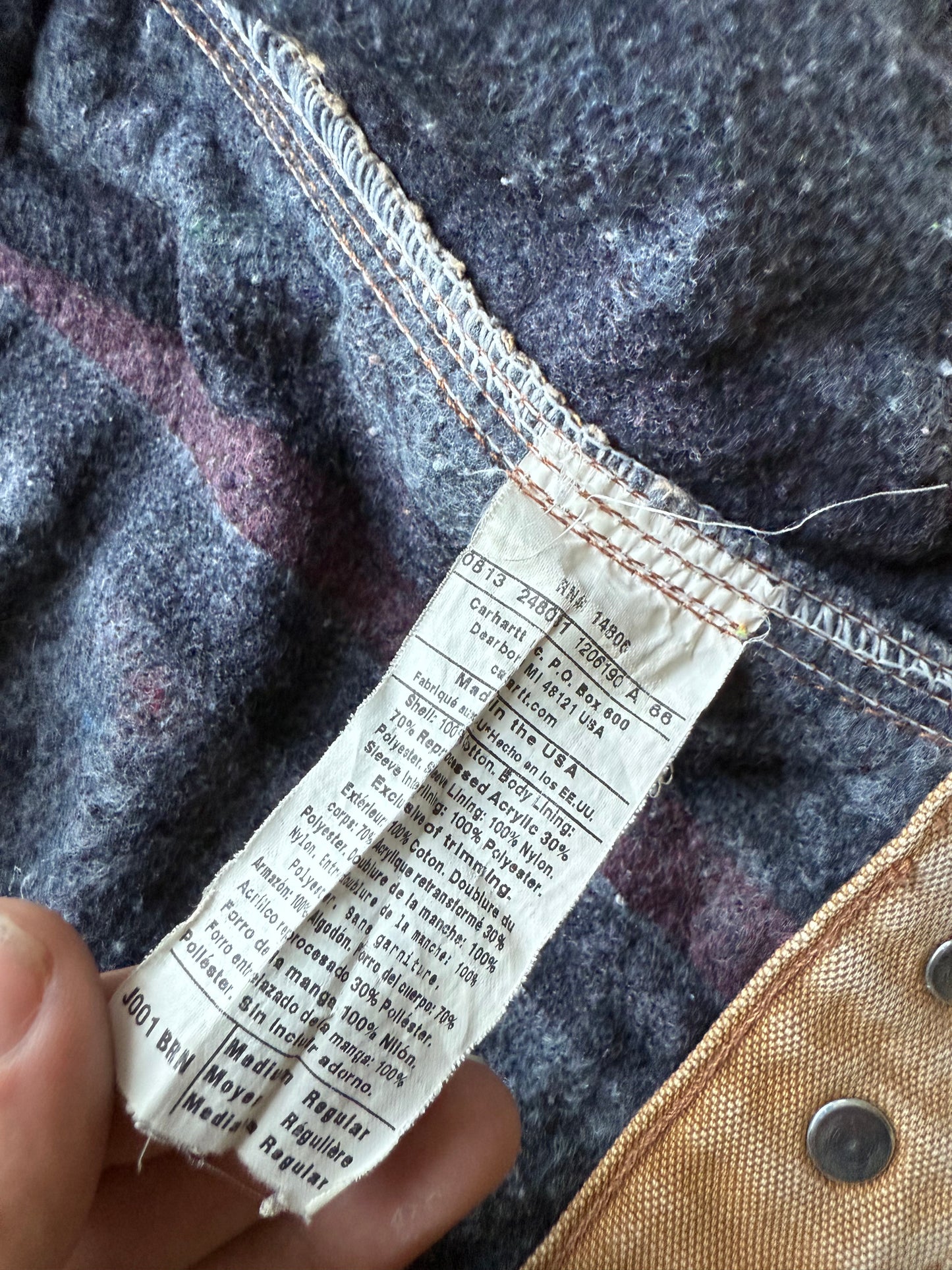 Faded Brown Carhartt Detroit Jacket - Medium