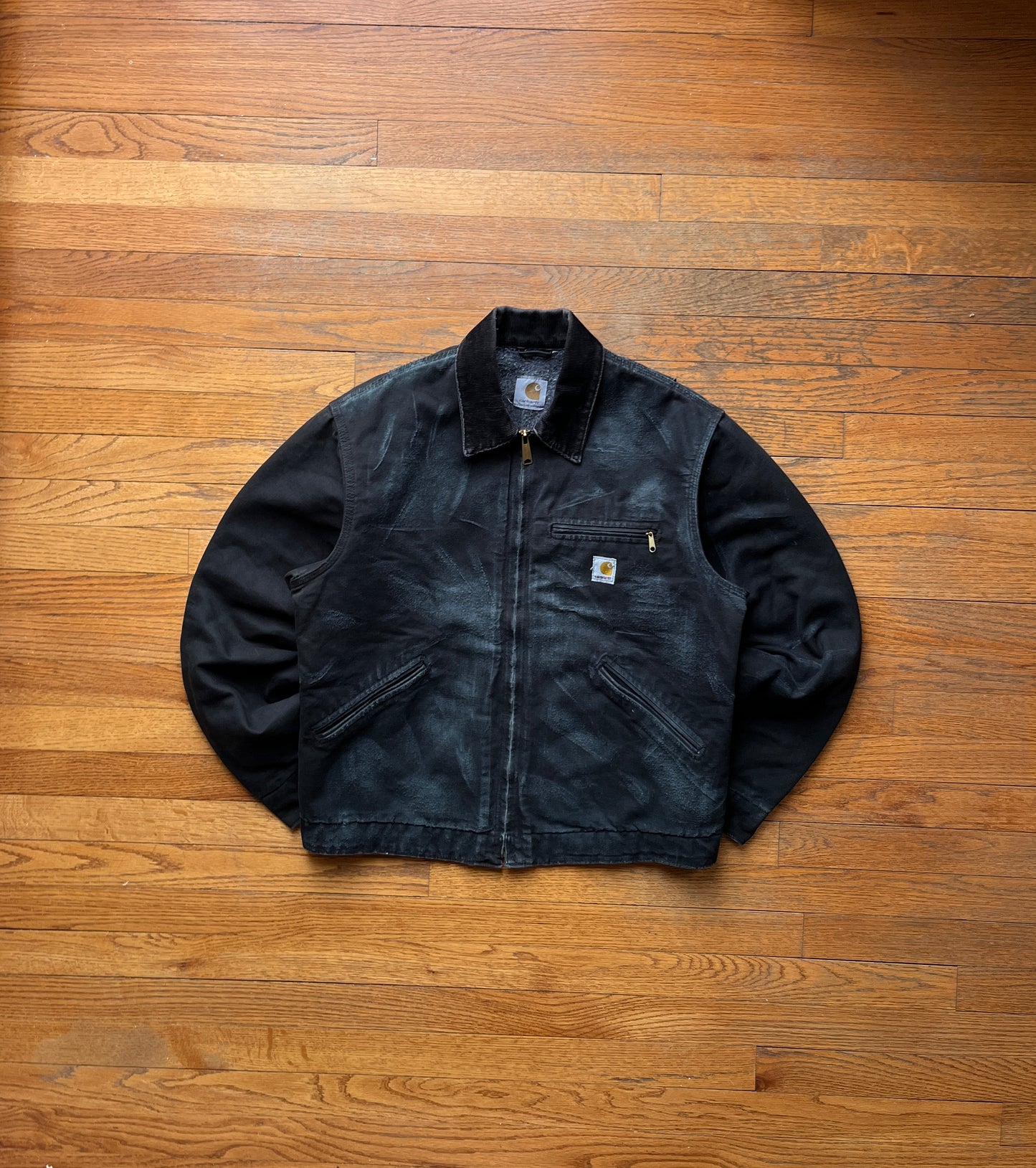 Faded Black Carhartt Detroit Jacket - Medium