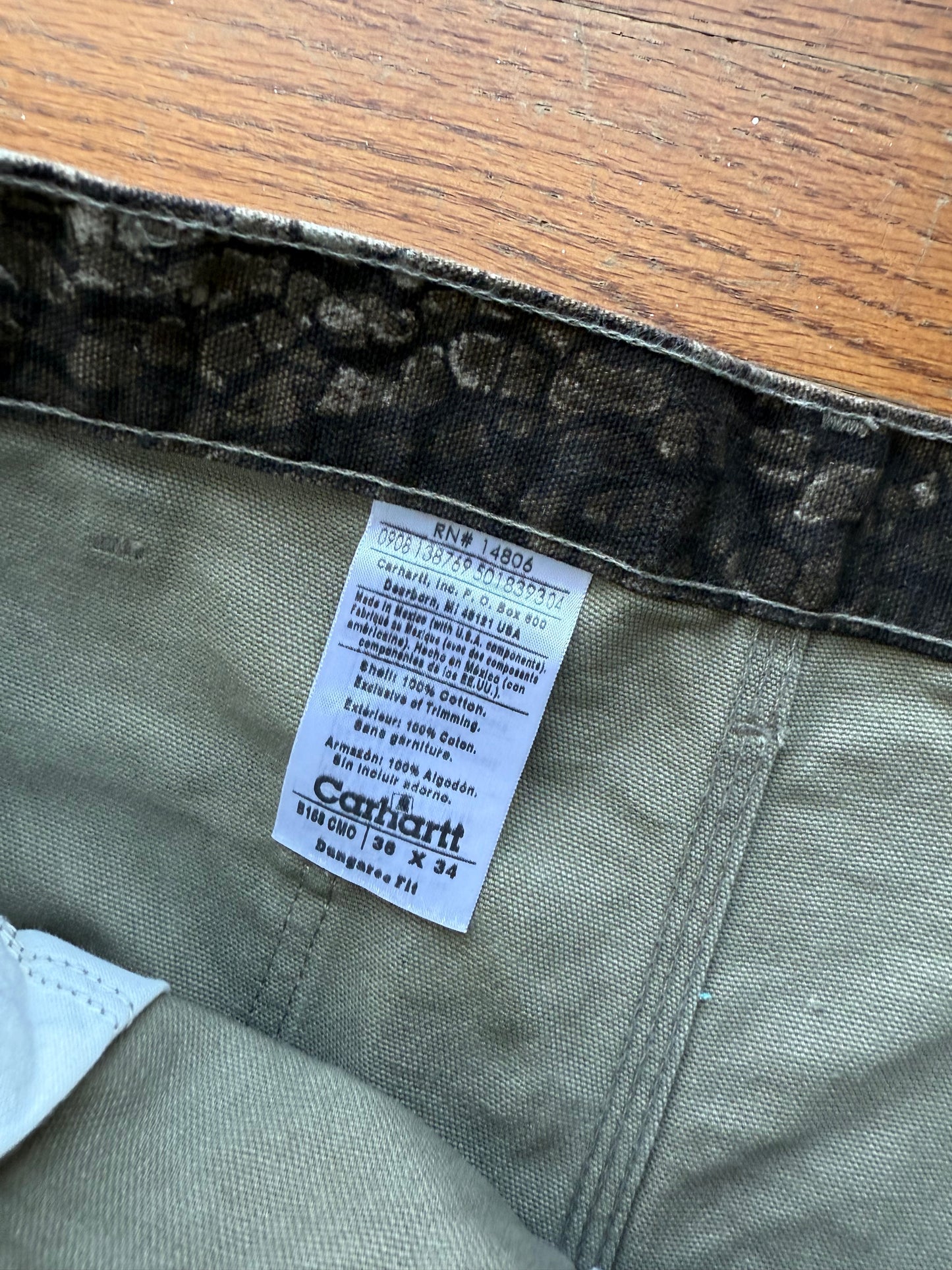 Faded Realtree Carhartt Carpenter Pants - 36 x 34.5