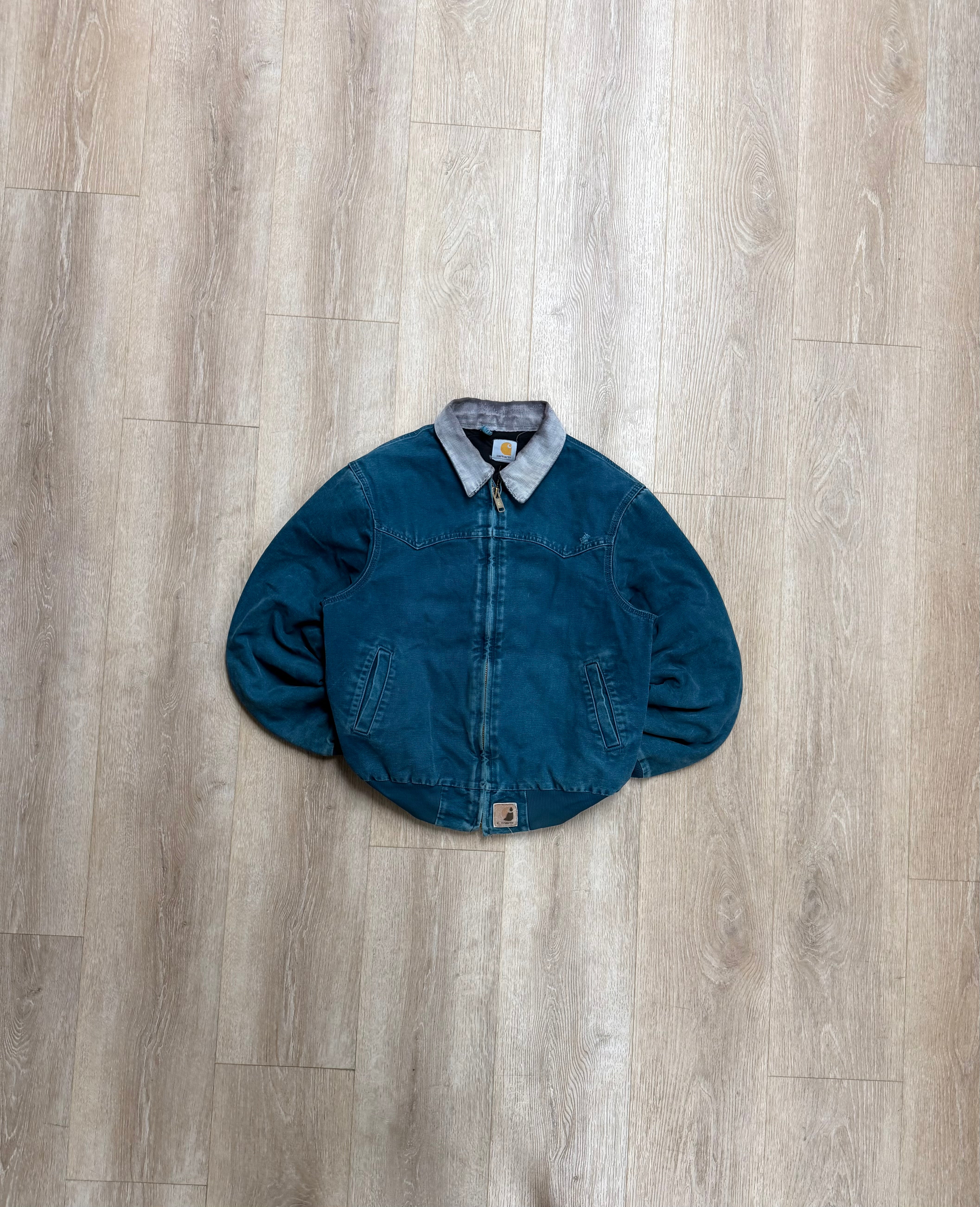 Faded Teal Carhartt Santa Fe Jacket - Small – VTG By Mike