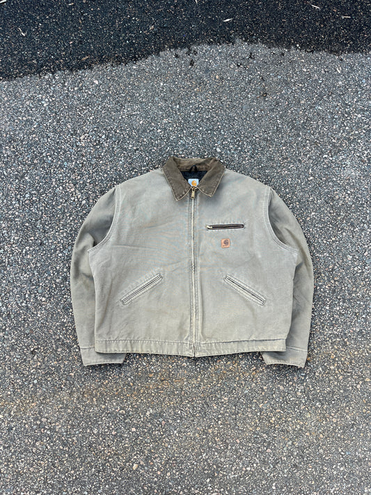 褪色沙漠沙色 Carhartt 底特律夹克 - 2XL