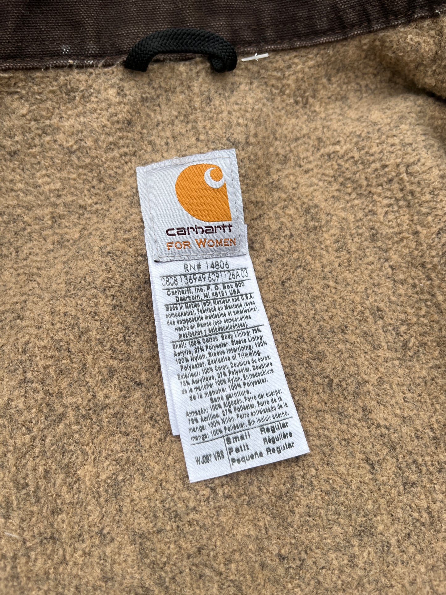 褪色复古玫瑰 Carhartt 底特律夹克 - 小码