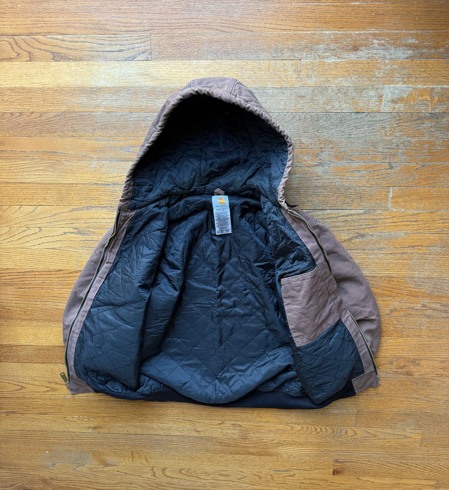 Faded Chestnut Brown Carhartt Active Jacket - Medium