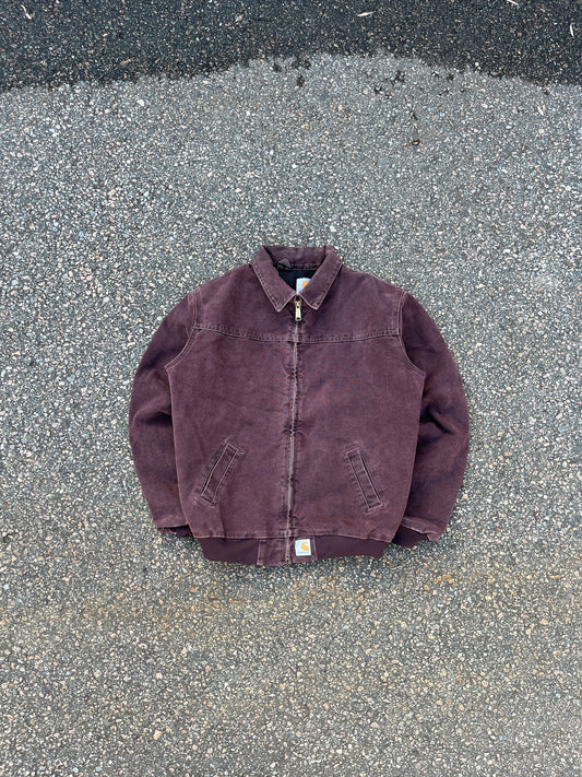 Faded Burgundy Carhartt Santa Fe Jacket - Small