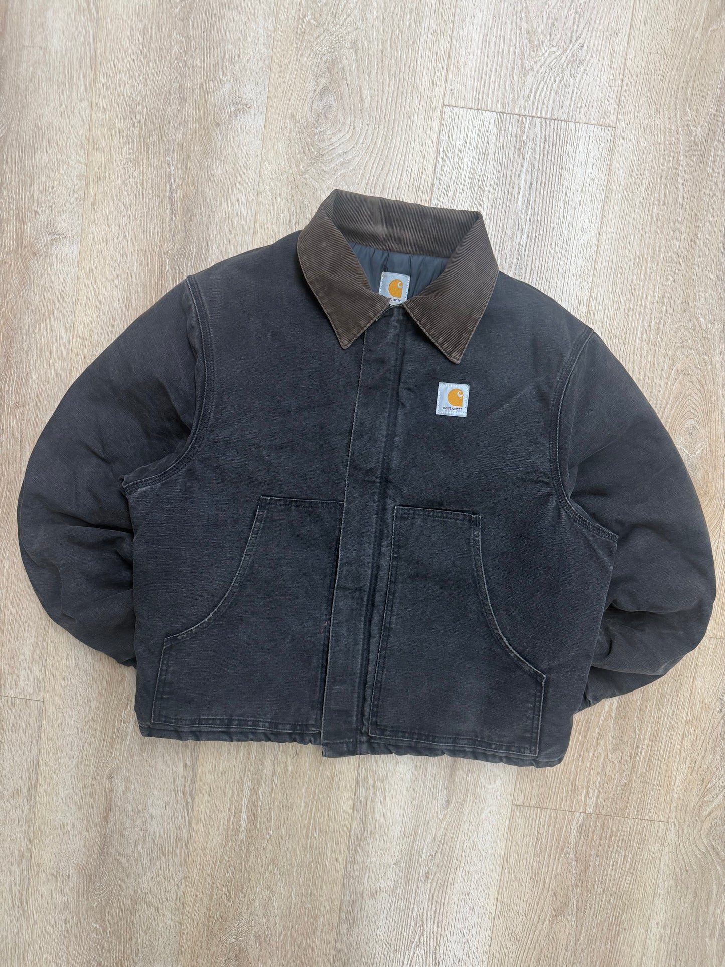 Faded Black Carhartt Arctic Jacket - Large
