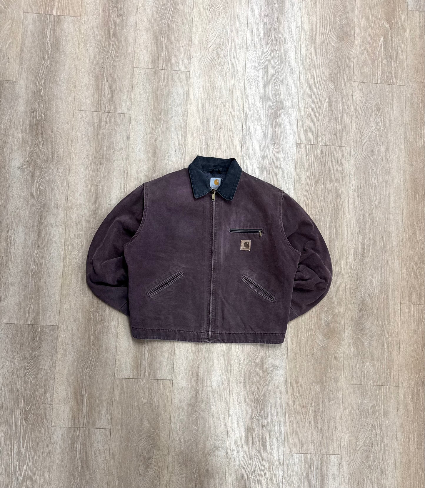 Faded Burgundy Carhartt Detroit Jacket - Boxy L-XL