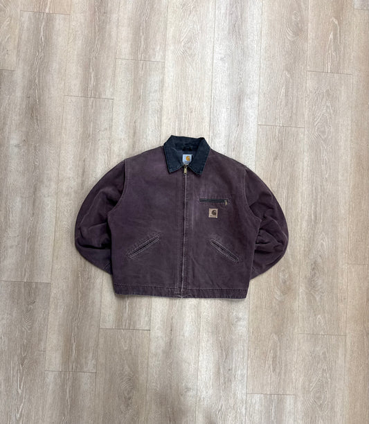 Faded Burgundy Carhartt Detroit Jacket - Boxy L-XL
