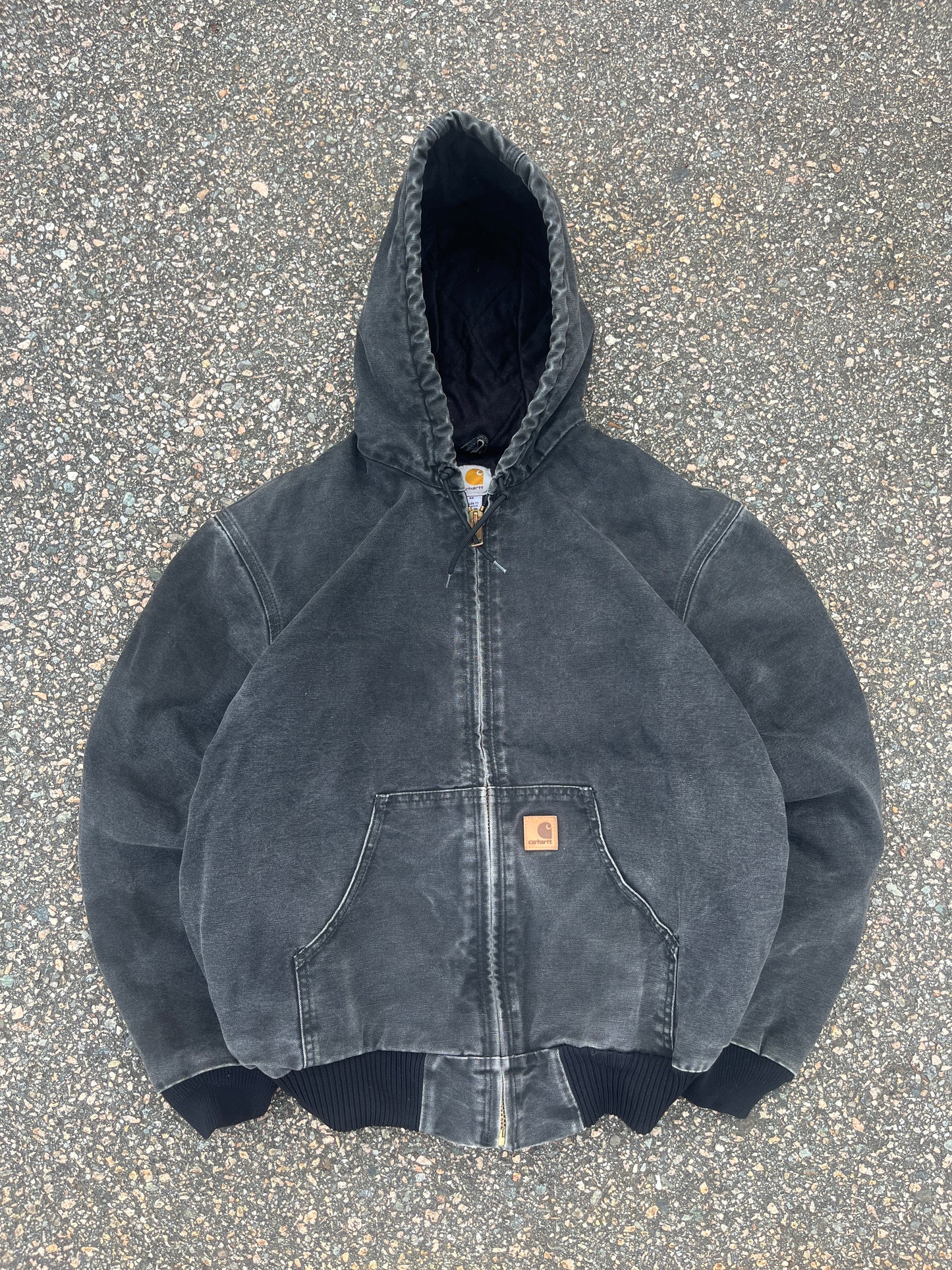 褪色黑色 Carhartt Active 夹克 - 中号