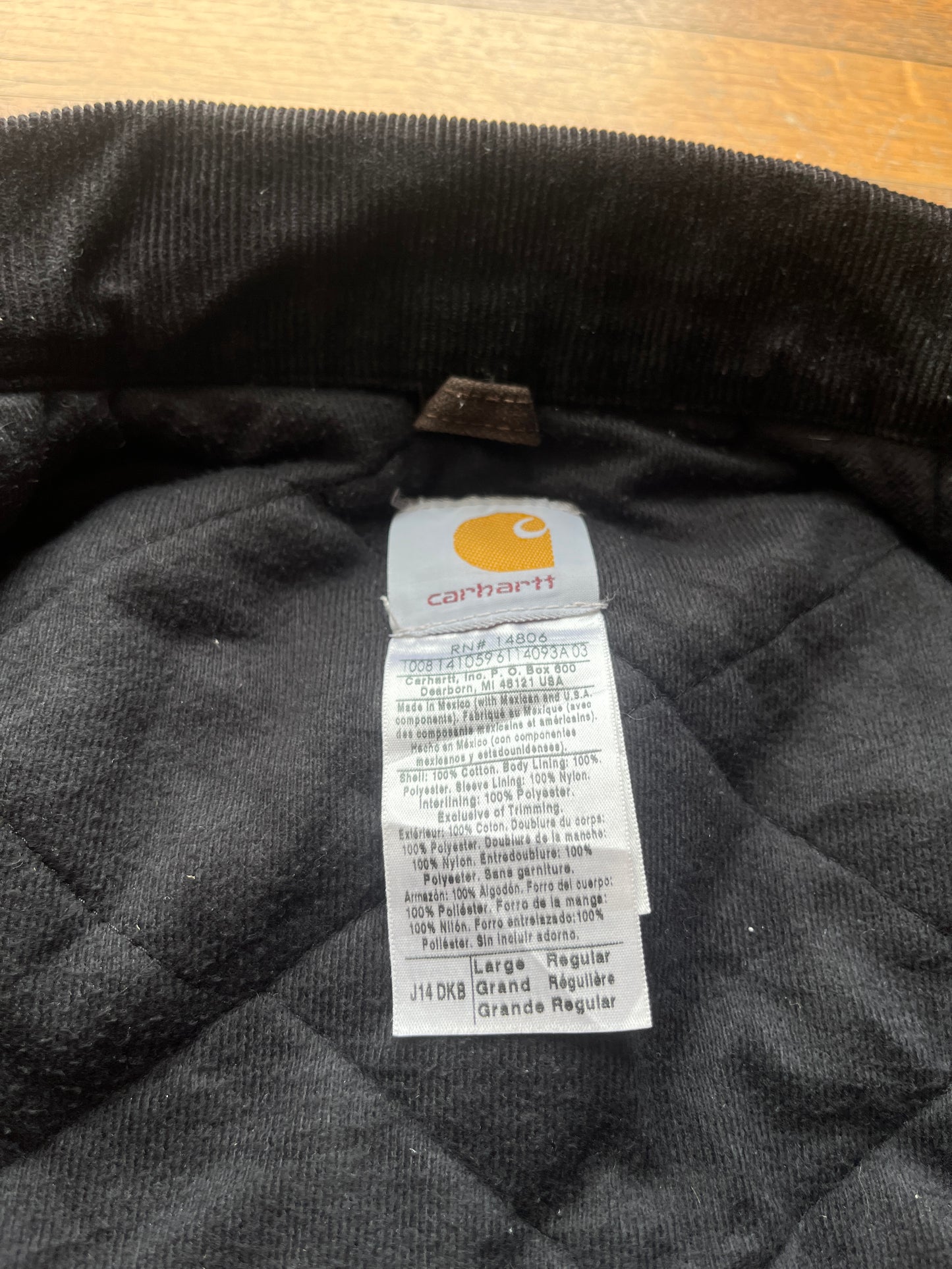 Faded Dark Brown Carhartt Santa Fe Jacket - Large