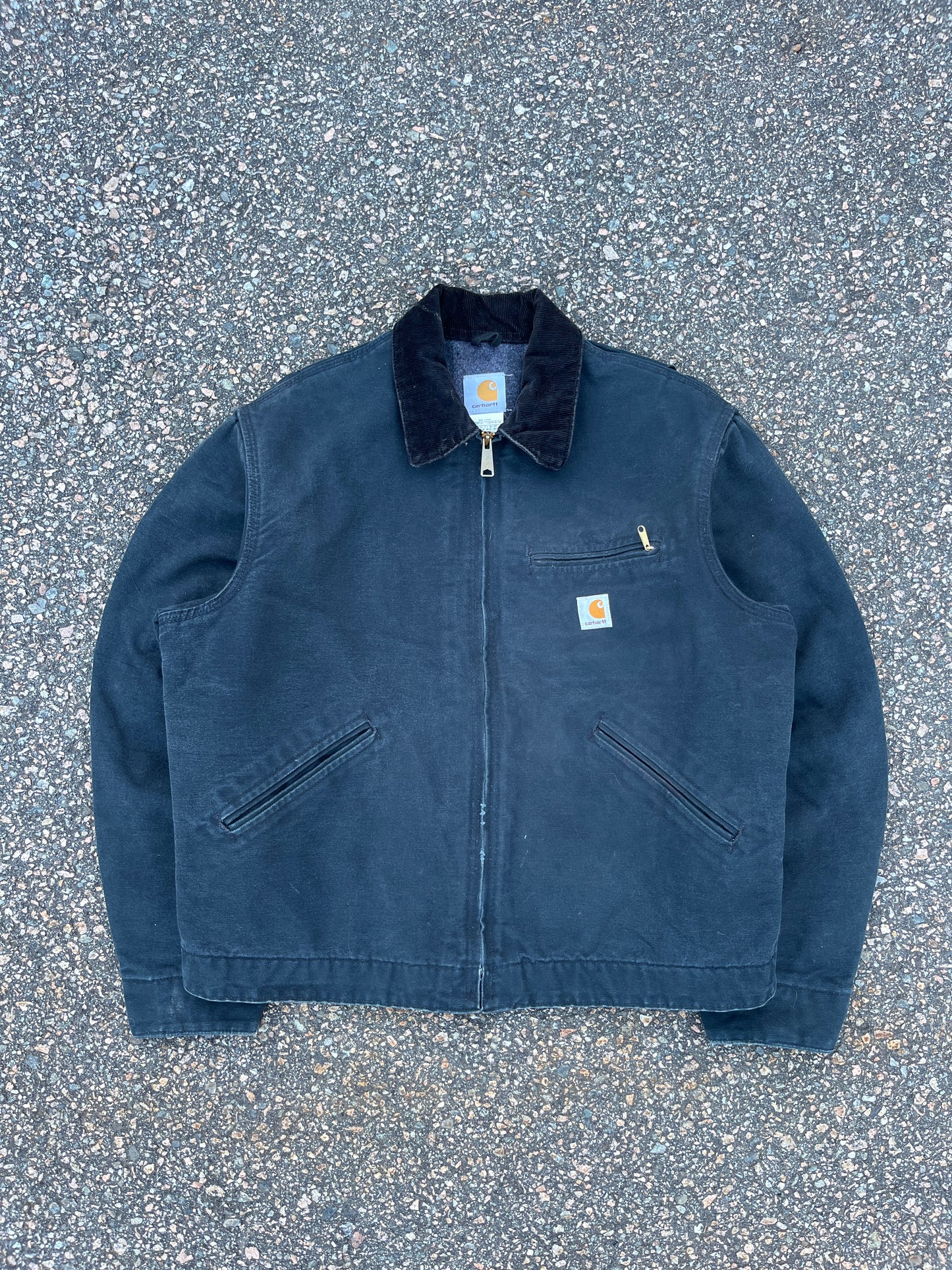 Faded Black Carhartt Detroit Jacket - Boxy Medium