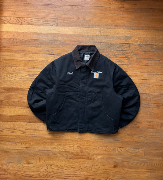 褪色黑色 Carhartt 北极夹克 - 宽大中号