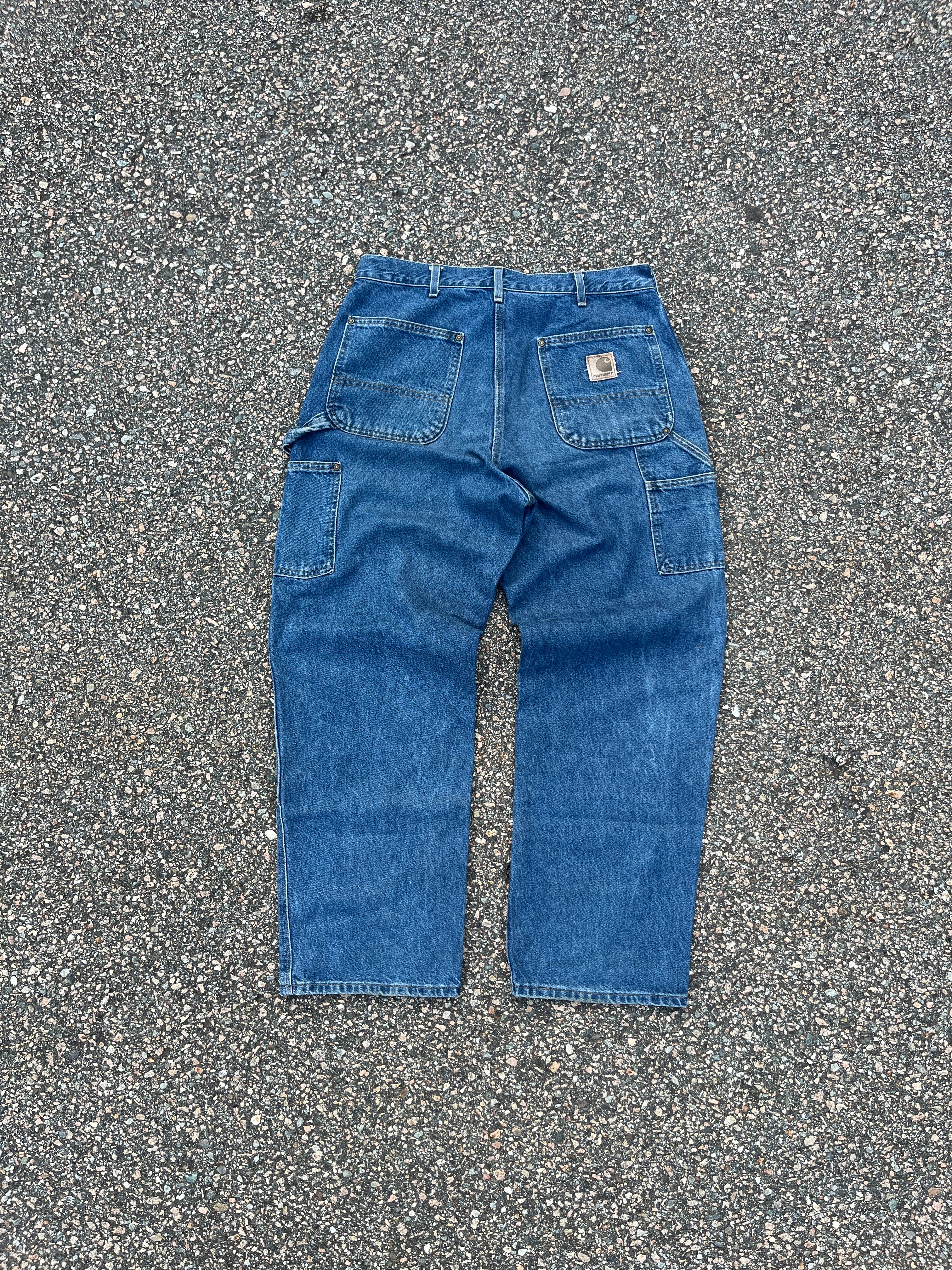 Faded Denim Carhartt Double Knee Pants - 33 x 30 – VTG By Mike