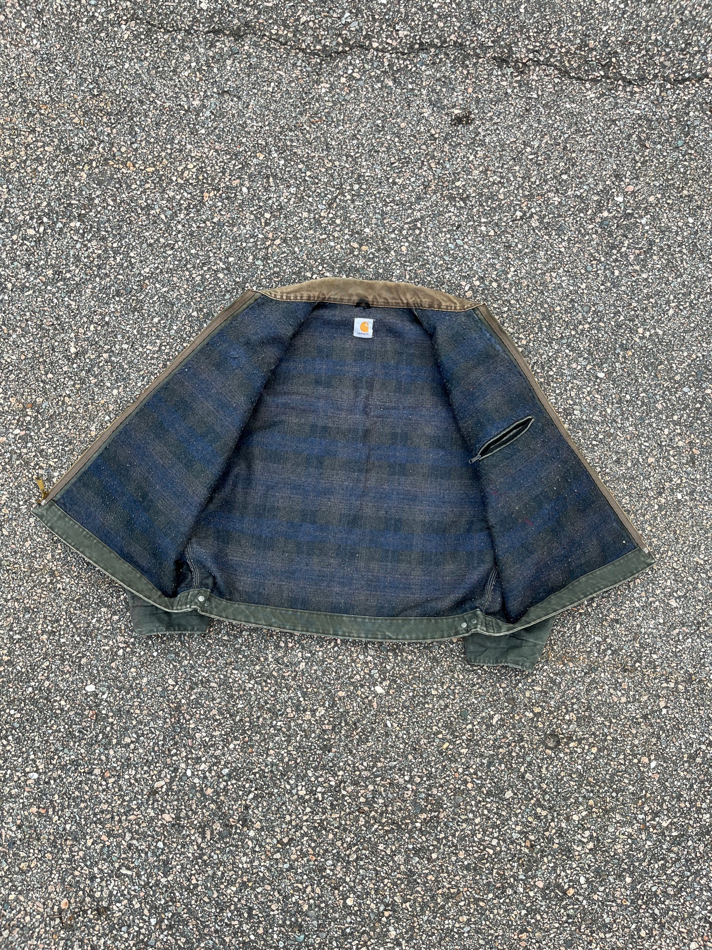 褪色橄榄绿色 Carhartt Detroit 夹克 - Boxy 2XL