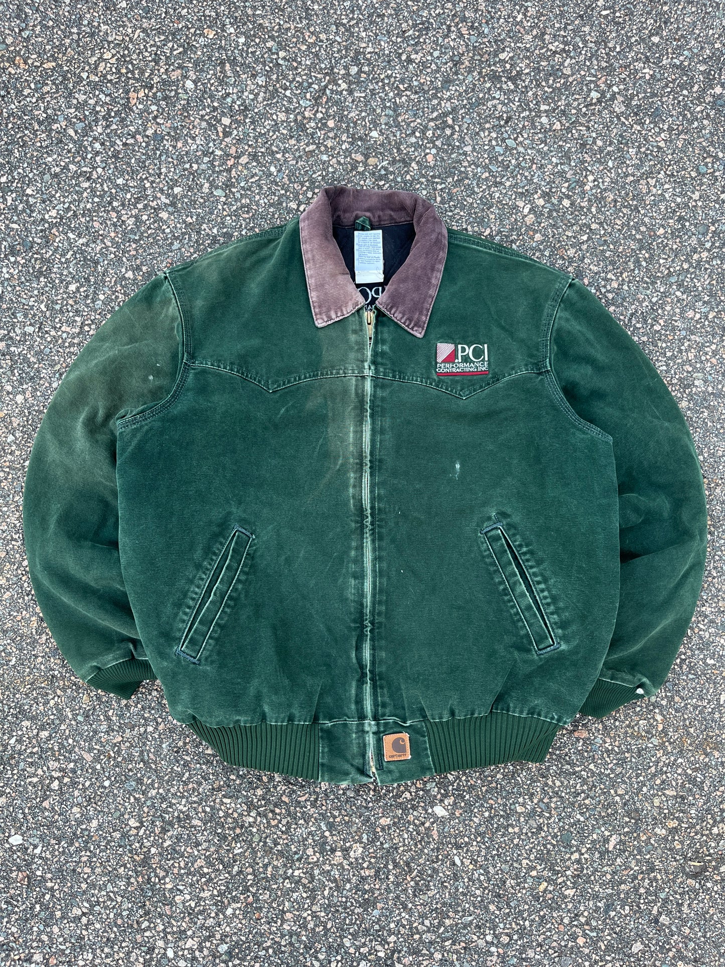 Faded Spruce Green Carhartt Santa Fe Jacket - XL