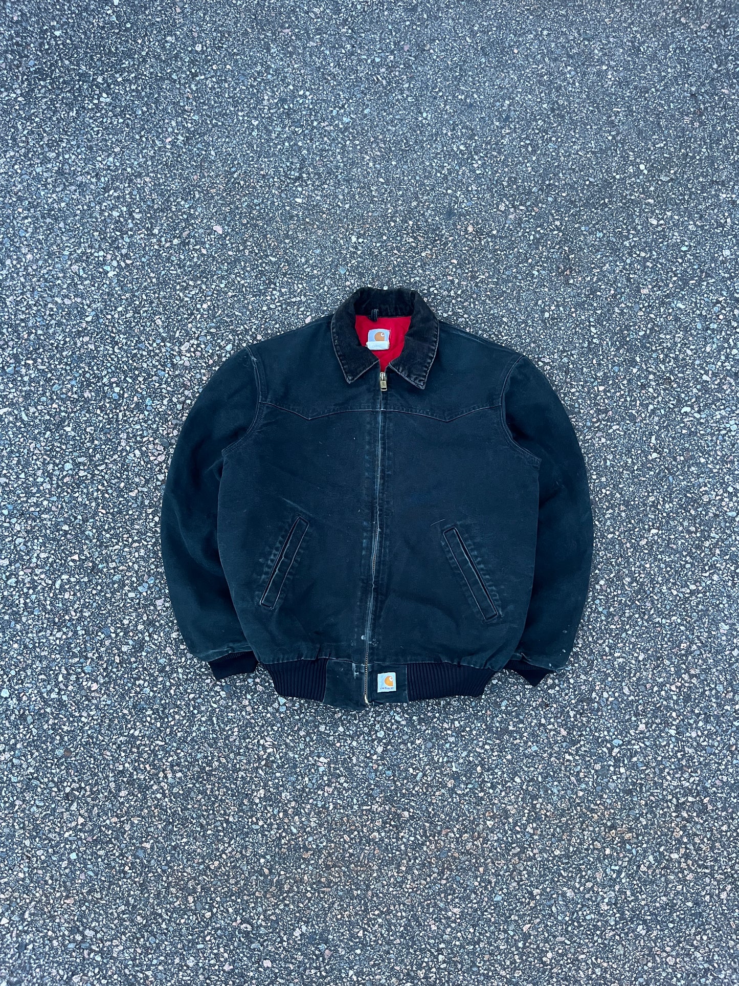 Faded Black Carhartt Santa Fe Jacket - Medium